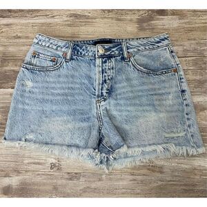 House of Harlow 1960 Buttonfly Denim Jean Shorts Sz 28